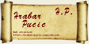 Hrabar Pučić vizit kartica